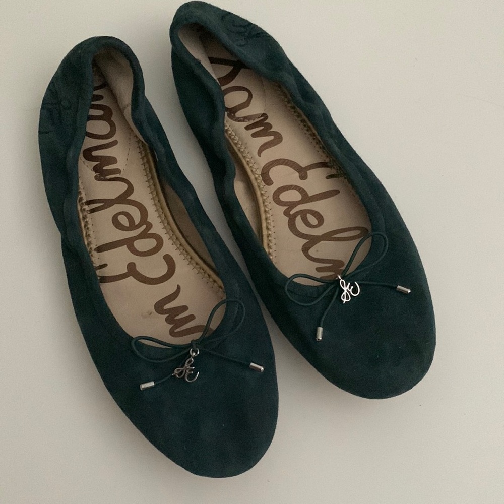 Green Felicia ballet by Sam Edelman